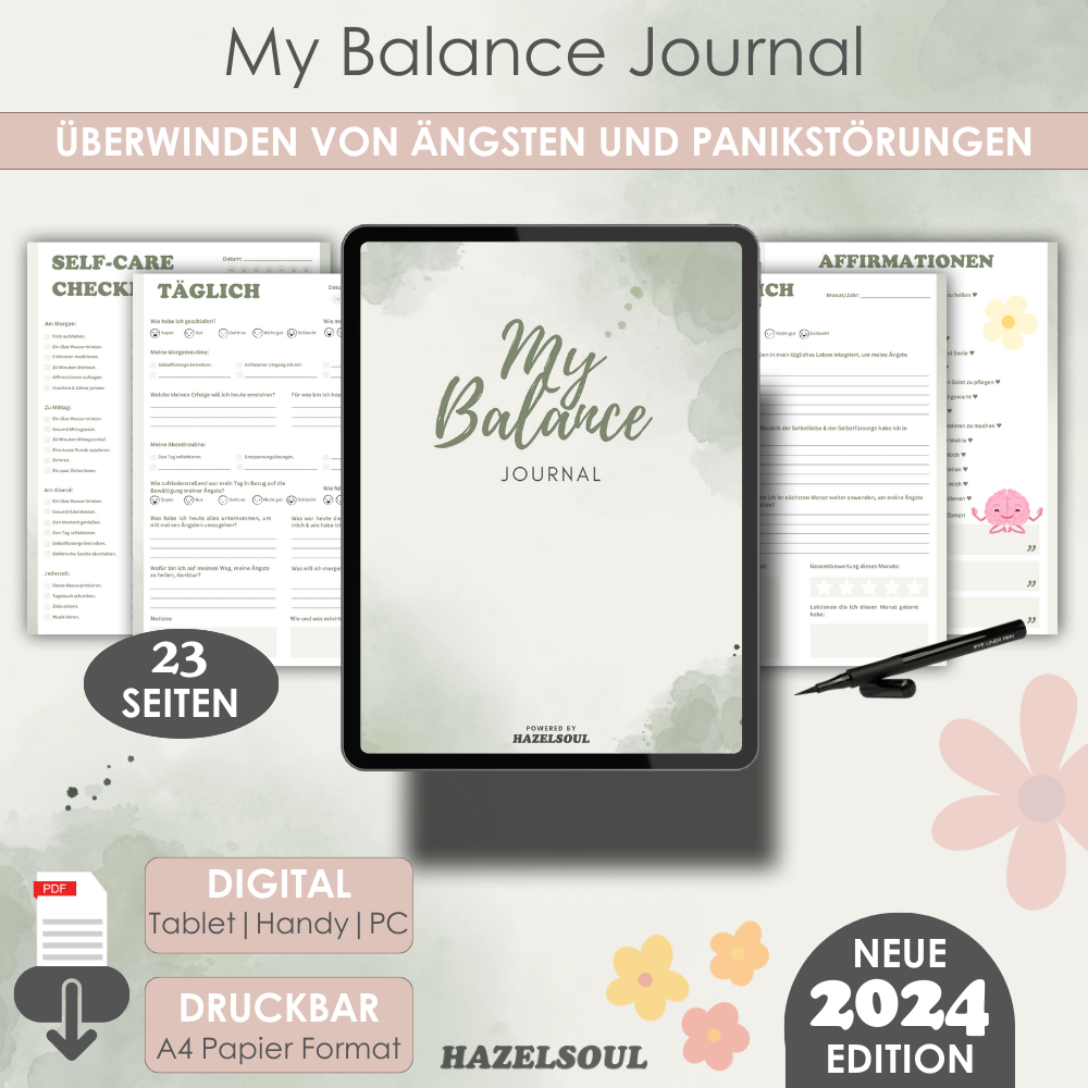 My Balance Journal - Überwinden von Ängsten und Panikstörungen